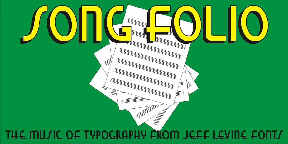 SONG FOLIO JNL by Jeff Levine Fonts — Decorative Font