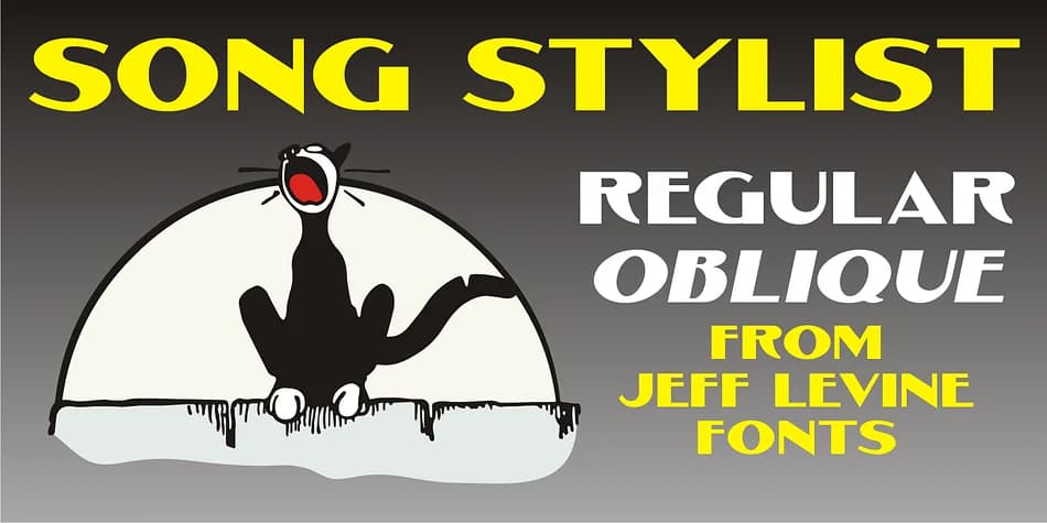 SONG STYLIST JNL by Jeff Levine Fonts — Decorative Font