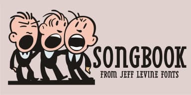 SONGBOOK JNL by Jeff Levine Fonts — Decorative Font — thumbnail 1
