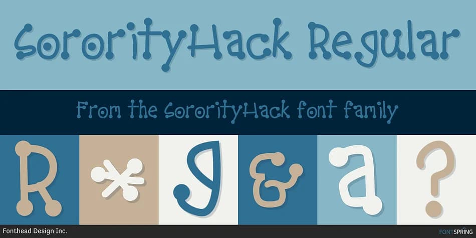 SororityHack by Fonthead Design — Display Font