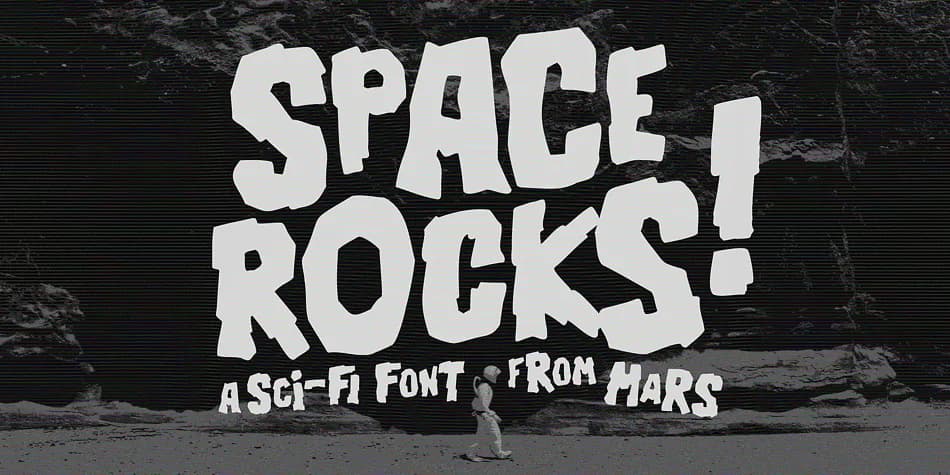 Space Rocks by Wingsart Studio — Display Font — preview 1