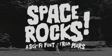 Space Rocks by Wingsart Studio — Display Font — thumbnail 1