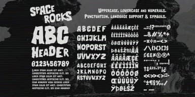 Space Rocks by Wingsart Studio — Display Font — thumbnail 2