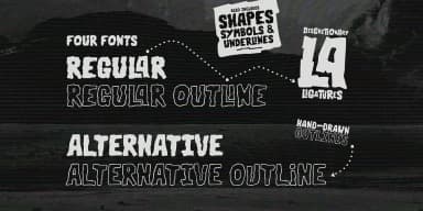 Space Rocks by Wingsart Studio — Display Font — thumbnail 3