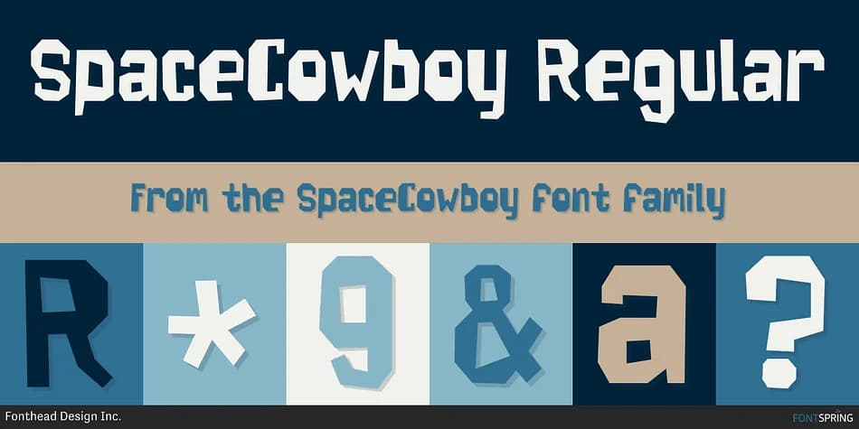 SpaceCowboy by Fonthead Design — Display Font