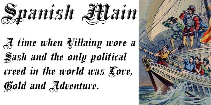 Spanish Main by FontMesa — Blackletter Font