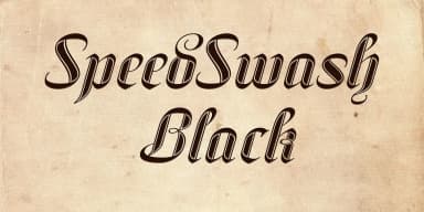 SpeedSwash by Greater Albion Typefounders — Blackletter Font — thumbnail 3