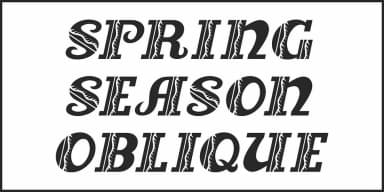 SPRING SEASON JNL by Jeff Levine Fonts — Decorative Font — thumbnail 4