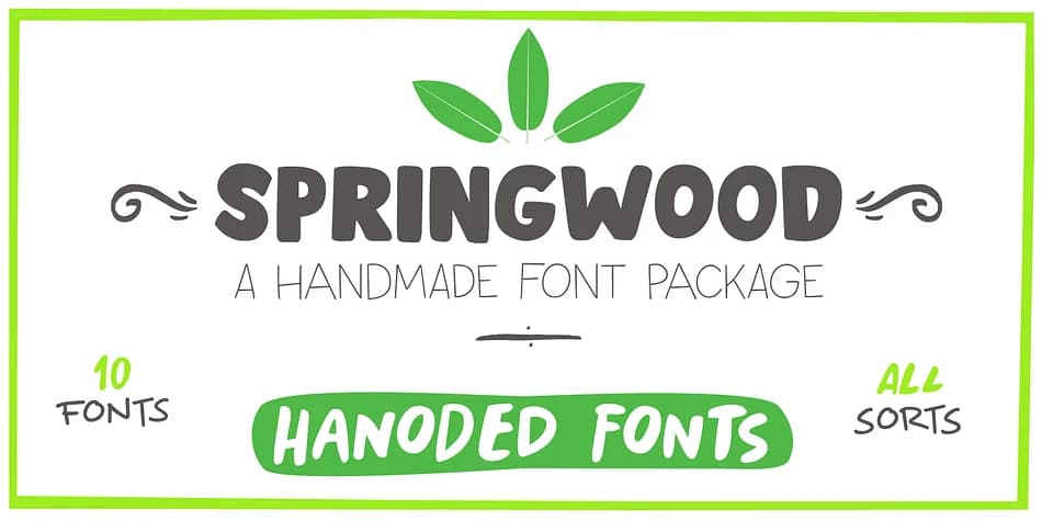 Springwood by Hanoded — Display Font — preview 1