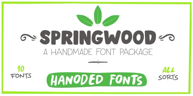 Springwood by Hanoded — Display Font