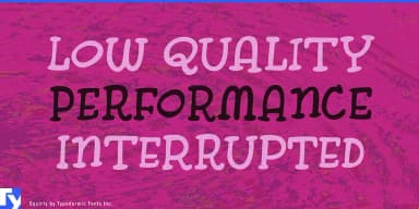 SQUIRTY by Typodermic Fonts Inc. — Decorative Font — thumbnail 2