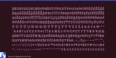 SQUIRTY by Typodermic Fonts Inc. — Decorative Font — thumbnail 5