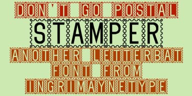 Stamper by Ingrimayne Type — Decorative Font — thumbnail 2