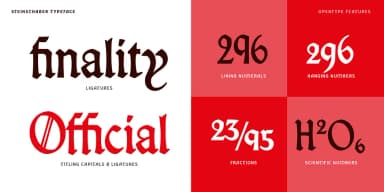 Steinschaber by Typogama — Blackletter Font — thumbnail 10