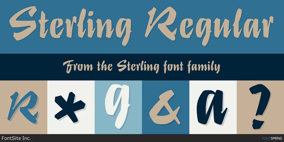 Sterling by FontSite Inc. — Script Handwritten Font