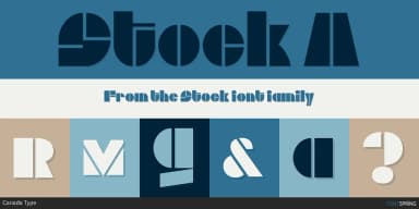 Stock by Canada Type — Decorative Font — thumbnail 1