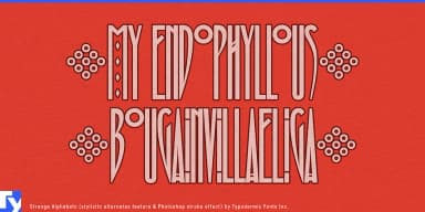 STRANGE ALPHABETS by Typodermic Fonts Inc. — Decorative Font — thumbnail 2