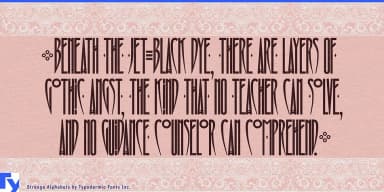 STRANGE ALPHABETS by Typodermic Fonts Inc. — Decorative Font — thumbnail 3
