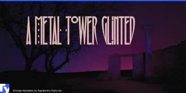 STRANGE ALPHABETS by Typodermic Fonts Inc. — Decorative Font — thumbnail 6