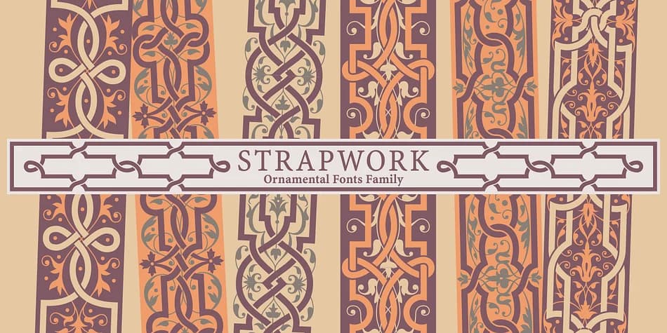 Strapwork by 2D Typo — Dingbats Font — preview 1