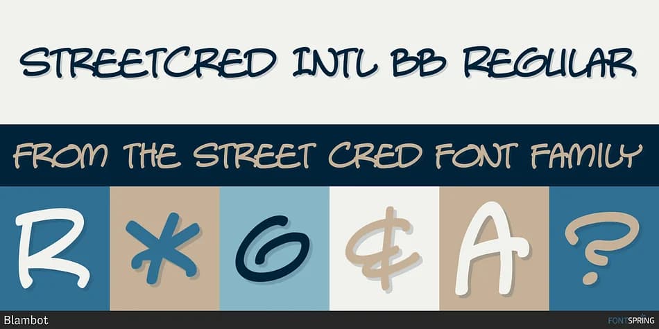 STREET CRED by Blambot — Decorative Font