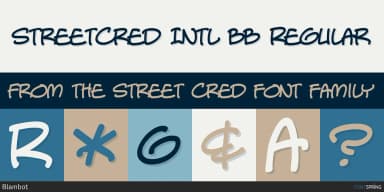 STREET CRED by Blambot — Decorative Font — thumbnail 1