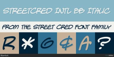 STREET CRED by Blambot — Decorative Font — thumbnail 2
