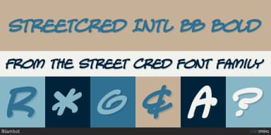 STREET CRED by Blambot — Decorative Font — thumbnail 3
