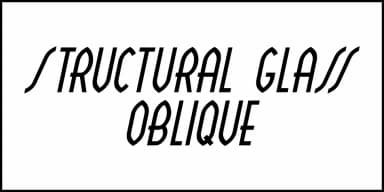 STRUCTURAL GLASS JNL by Jeff Levine Fonts — Decorative Font — thumbnail 4