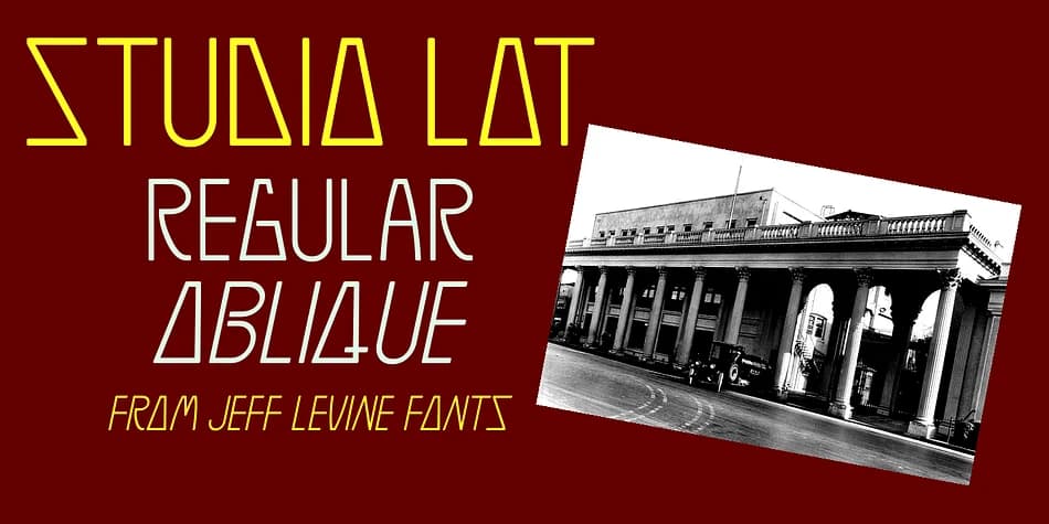 STUDIO LOT JNL by Jeff Levine Fonts — Decorative Font