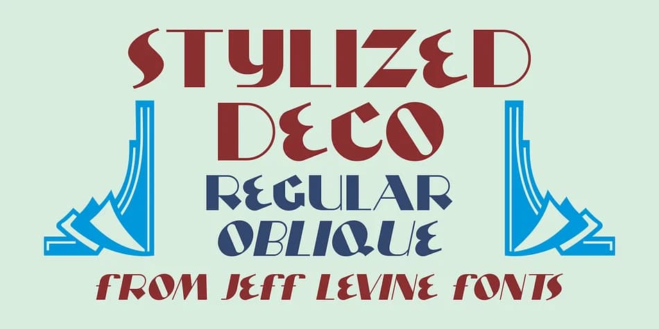 STYLIZED DECO JNL by Jeff Levine Fonts — Decorative Font
