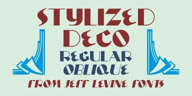 STYLIZED DECO JNL by Jeff Levine Fonts — Decorative Font — thumbnail 1