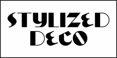 STYLIZED DECO JNL by Jeff Levine Fonts — Decorative Font — thumbnail 2