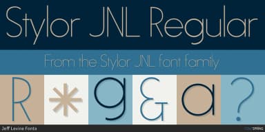 Stylor JNL by Jeff Levine Fonts — Decorative Font — thumbnail 1