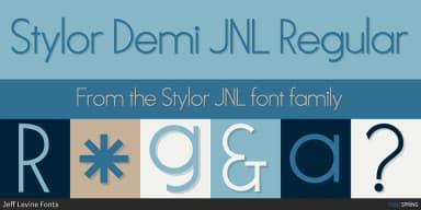 Stylor JNL by Jeff Levine Fonts — Decorative Font — thumbnail 2