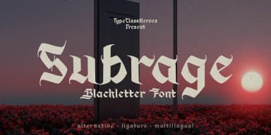 Subrage by TypeClassHeroes — Blackletter Font — thumbnail 1