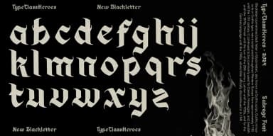 Subrage by TypeClassHeroes — Blackletter Font — thumbnail 5