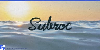Subroc by Typodermic Fonts Inc. — Script Handwritten Font — thumbnail 1