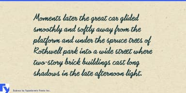 Subroc by Typodermic Fonts Inc. — Script Handwritten Font — thumbnail 3