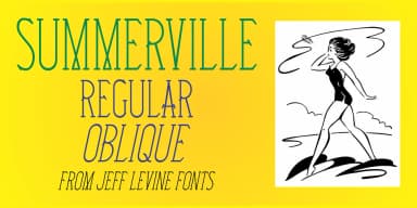 SUMMERVILLE JNL by Jeff Levine Fonts — Decorative Font — thumbnail 1