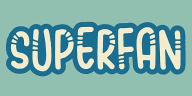 Superfan by Bogstav — Decorative Font — thumbnail 1