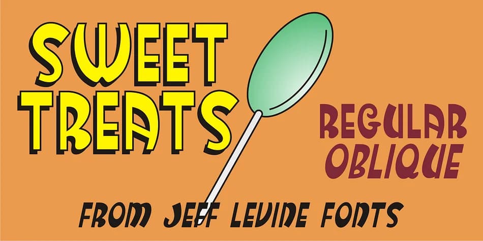 SWEET TREATS JNL by Jeff Levine Fonts — Decorative Font