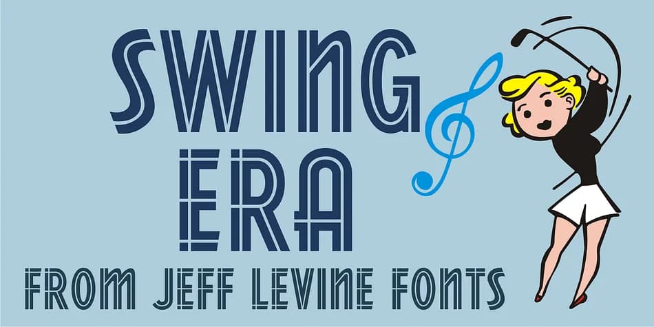 SWING ERA JNL by Jeff Levine Fonts — Decorative Font