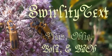 SwirlityText by Ingrimayne Type — Blackletter Font — thumbnail 1