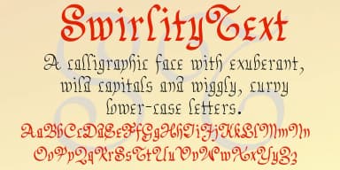 SwirlityText by Ingrimayne Type — Blackletter Font — thumbnail 2