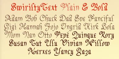 SwirlityText by Ingrimayne Type — Blackletter Font — thumbnail 4