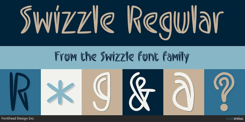 Swizzle by Fonthead Design — Display Font