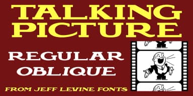 TALKING PICTURE JNL by Jeff Levine Fonts — Decorative Font — thumbnail 1