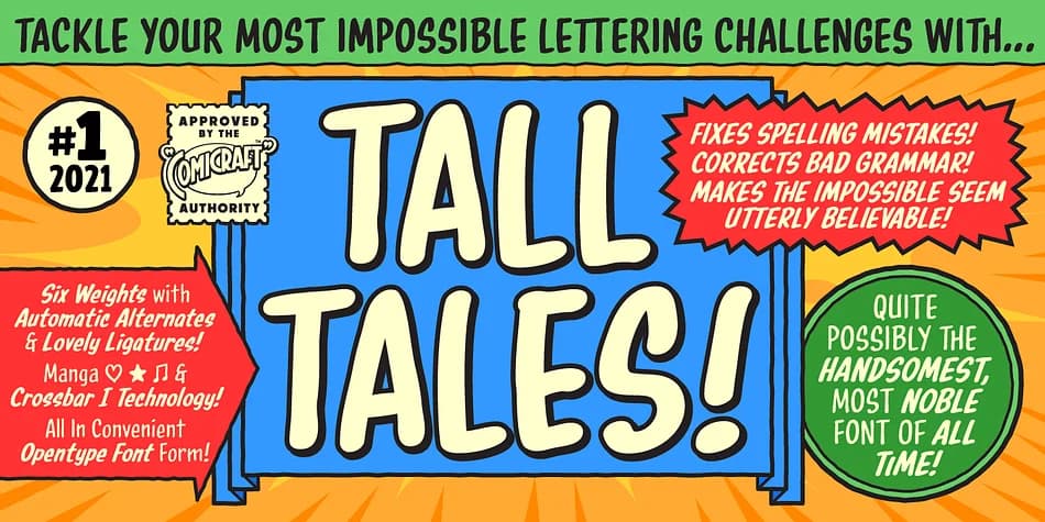 Tall Tales by Comicraft — Decorative Font