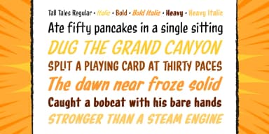 Tall Tales by Comicraft — Decorative Font — thumbnail 2